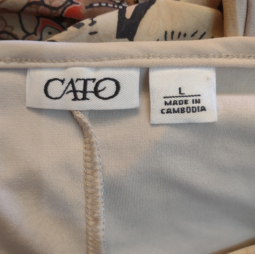 Cato women's size large long sleeve blouse shirt top - Picture 6 of 7
